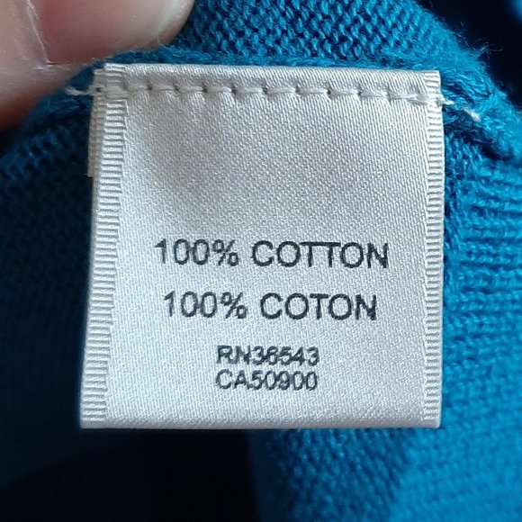 Teal Van Heusen studio cardigan size Large - Picture 4 of 5